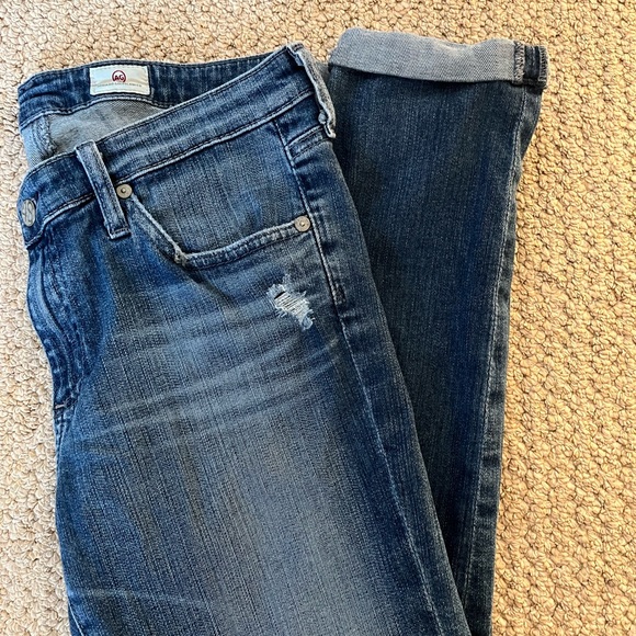 Ag Adriano Goldschmied stilt roll up blue jeans size 30 - Picture 2 of 14